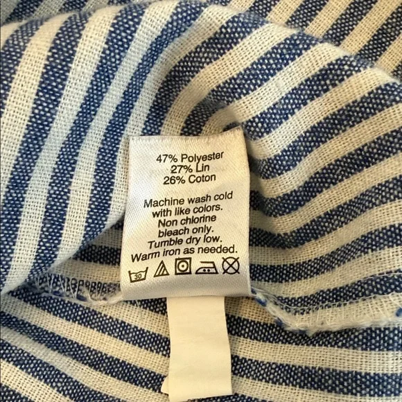 J. Crew Striped Sleeveless Top with Pocket, Size 6 - Picture 8 of 8